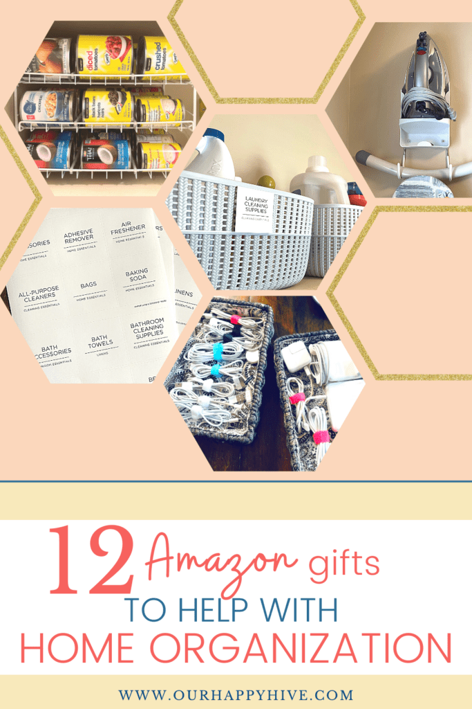 Examples of different home organization gifts you can find on amazon.