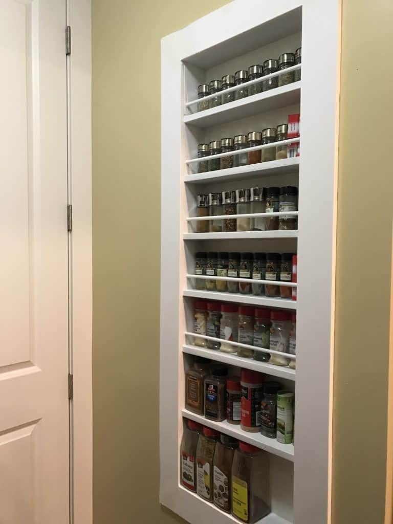 Spice Things Up With A Diy Built In Spice Rack