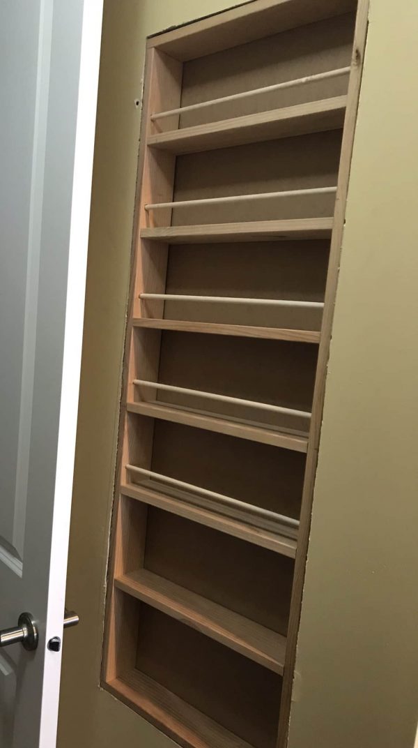 Spice Things Up With a - DIY Built-In Spice Rack