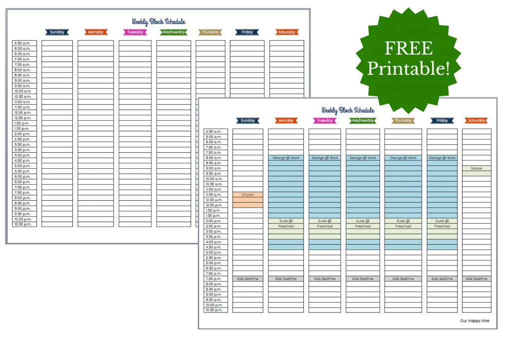 Maximizing Time Via A Block Schedule