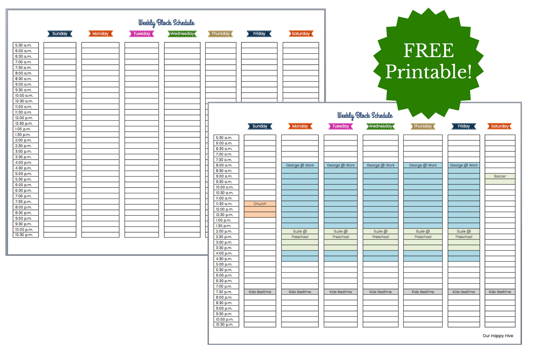 block scheduling lesson planner