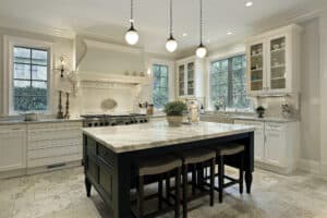 Decluttered Kitchen Counters with smart storage solutions