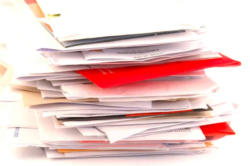 Pile of papers - easy decluttering project