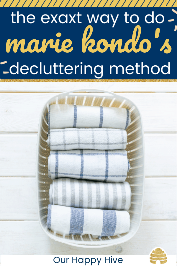 KonMari Method Tip  Folding Kitchen Linen 