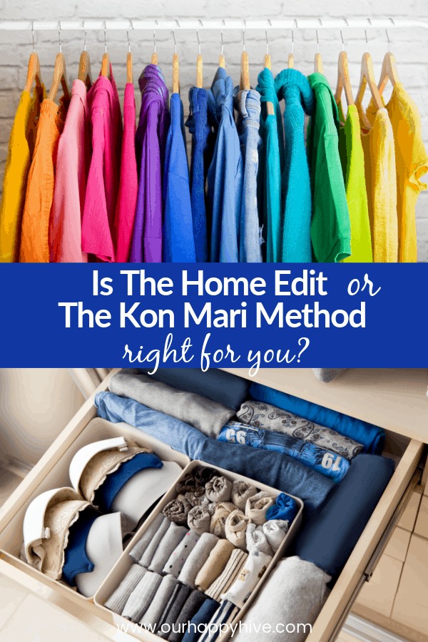 The Real Difference Between The Marie Kondo And Home Edit Organization  Methods