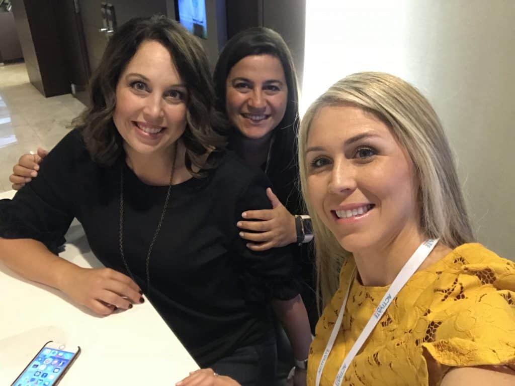 three women taking a selfie