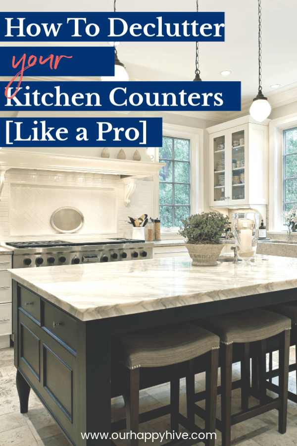 Keeping your kitchen counters organized doesn't mean tucking