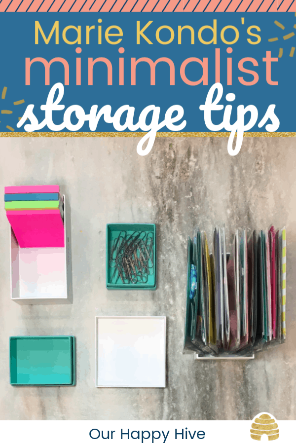 Minimalist Storage Tips from Marie Kondo