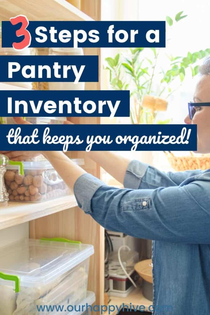 pantry inventory tips pin image B