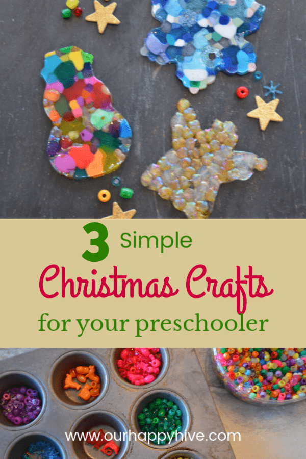 Christmas Crafts For Preschoolers - Bead Ornament