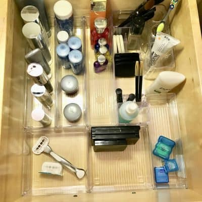 DIY Dollar Store Bathroom Organization + 7 Organizing Tips