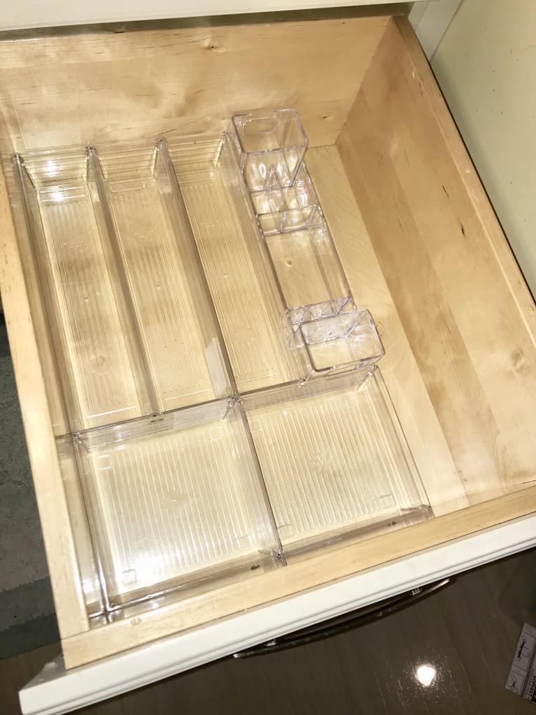 bathroom drawer organization with dollar store trays – House Mix